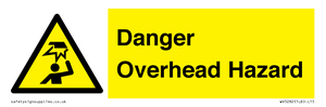 Danger Overhead Hazard